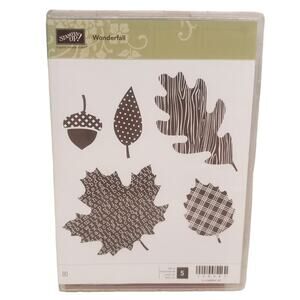 Stampin Up Stamp Set Wonderfall Fall Leaves Acorns Stamp Sets Crafting Supplies
